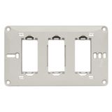 Mounting frame for bathroom set