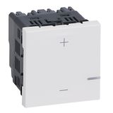 UNIVERSAL DIMMER WITHOUT NEUTRAL 2WIRES 125W MOSAIC WHITE