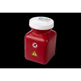 Container for fibre residues 140x90x90 mm, red
