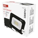 LED floodlight SIMPO 10 W, black, neutral white