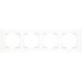 FOUR-GANG FRAME MATTE BLACK/ICE