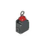 Rope safety switch without reset for simple stop