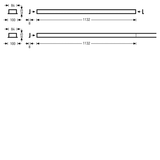 Recessed luminaires Solvan Flow C Diffuser White rectangular ETDD 22W 3500lm Lambertian (L) IK03 3 SDCM