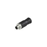 Field wireable M12 plug, 5 poles, straight, for multipolar cables