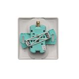 Single button for switches and push buttons, white matt