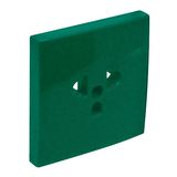 C.PLAT F/EARTH SOCKET (EURO-USA TYPE) GREEN