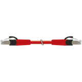 RJ45 male 0° / RJ45 male 0° shielded FRNC/LS0H 4x2xAWG27 shielded rd U