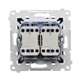 Switch with motion sensor and relay for commercial buildings, white