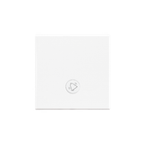 Single button for switches and push buttons, white matt