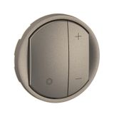 COVER FOR DIMMER 1-10V WITH NEUTRAL TITANIUM CELIANE