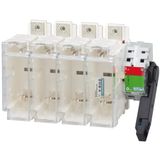 Fuse combination switch body 2P 100A for knife-edge fuse size 22x58. N