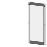 Glass door Giugiaro, IP55, H: 2000 mm, W: 800 mm, double-bit, left