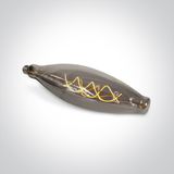DECORATIVE LED LAMP E27 8w DARK CHROME 230v