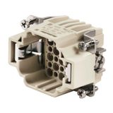 HDC insert, Male, 250 V, 10 A, Number of poles: 24, Crimp connection, Size: 3