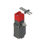 Safety switch with manual mechanical delay