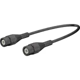 Coaxial cable, BNC plug (straight) to BNC plug (straight), 50 Ω, RG-58, grommet black, 2 m, 67.9770-20021