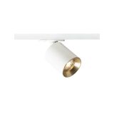 DARIO for 1-circuit tracks white brushed brass 230V LED GU10 9W