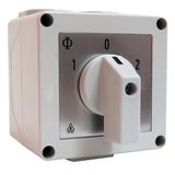 Changeover switch, metric entry M20, 20A, 3-pole