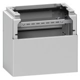 Polyester glassreinf. plinth for encl. PLAZ(T)74 front opening IP44-IK10 RAL7035