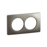 PLATE 2G 57MM SATIN STEEL