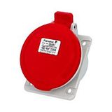 Socket 32A/400V 5-pole IP44 built-in angled