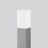 MEGA SQUARE, 10 W, 980 lm, 830, silver, on/off Bollards, L 120 B 120 H