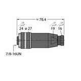 Field-Wireable Connector 7/8″ Power   FW-MRKPM0416-P-S-0810