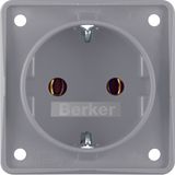 SCHUKO socket outlet, with plug-in terminals, Integro module inserts, 