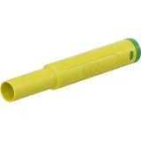 4 mm plug, crimp connection, 2.5 mm², CAT II/CAT III, yellow/green, 66.2046-20