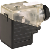 SVS VALVE PLUG FORM A 18MM FIELD-WIREABLE 24...230V LED PG9