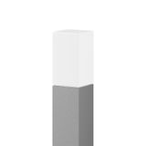 MEGA SQUARE, 10 W, 1000 lm, 840, silver, on/off Bollards, L 120 B 120 