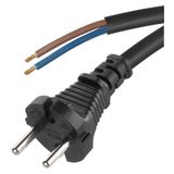 Power Cord Rubber 2× 1,5mm2, 5m, black