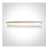 38010B/W/V WHITE WALL LIGHT CCTV 23W IP20 230V