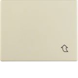 Interm. ring hinged cover f. central plate 50x50 mm, arsys, white gl.