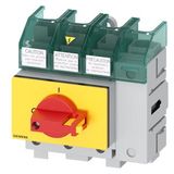 SENTRON, switch disconnector 3LD5 UL, main control switch, 3-pole, approved