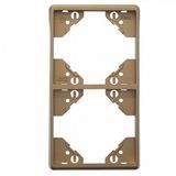 DOUBLE VERTICAL FRAME CHAMPAGNE