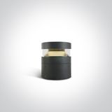 ANTHRACITE BOLLARD 20cm 20W WW IP65 230V