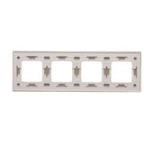 Double frame, glass, white frosted glass