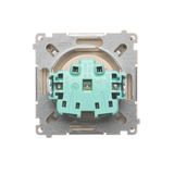 Single fiber optic socket, white