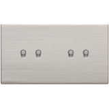 Plate 6M brushed nickel L2P4P6P7Pg