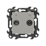SOON ON SALE, RTV final aerial socket for pass-through socket, (module), Simon 24, IP20, cashmere