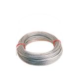 Brass-coated steel rope covered in plastic, ? 3 mm, 100 m long