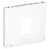 COVER PLATE F/TELEPHONE SOCKET WHITE