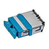 FO Coupler SC-Duplex, Plastic, OS2, ceramic, without flange