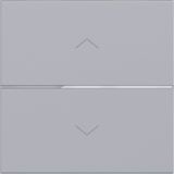 Push button cover, single, arrow, A.x/C.x,A.x/C.x titanium