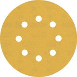 EXPERT C47 Sandpaper with 8 holes for Random Orbital Sanders 125 mm, G 32 5-pc