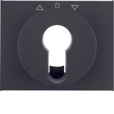 Centre plate for key push-button for blinds/key switch, K.1, ant. matt