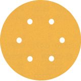 EXPERT C47 Sandpaper with 6 holes for Random Orbital Sanders 15 mm, G 22 5-pc