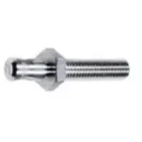 6 mm plug, screw connection, silver, 04.0057