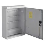 Fixed distribution cabinet size 1, stationary, 1 door, with SaS 30x6mm, 5-pole
